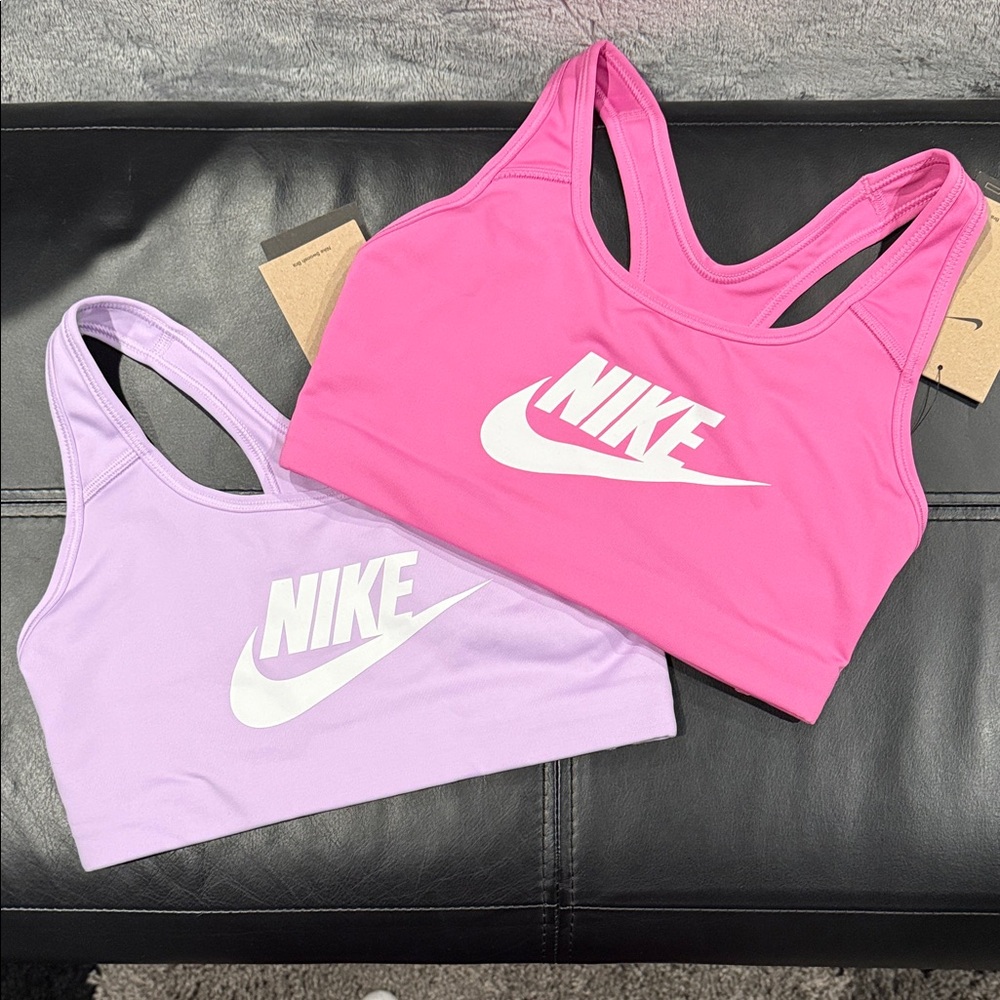 NEW 🌸 Nike Vibrant Pink and Soft Purple Sports Bras - set of 2